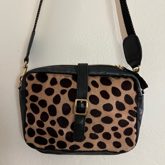 Clare V bag (only pouch) no strap, leather and printed cowhide - Picture 5 of 10